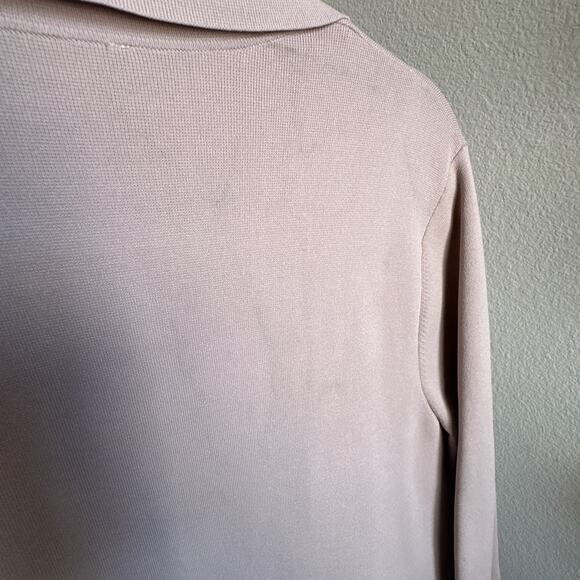 COS Long Structured Knit Jacket Beige Open Front Coatigan - Picture 12 of 12